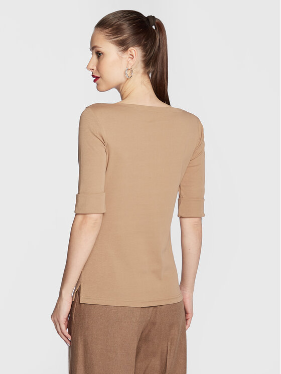 LAUREN RALPH LAUREN Lauren Ralph Lauren Bluzka 200654963147 Brązowy Regular Fit