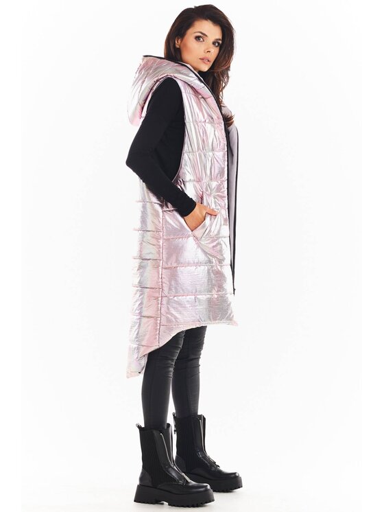 Awama Awama Bezrękawnik A386 Różowy Basic Fit