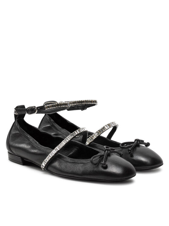 Stuart Weitzman Stuart Weitzman Baleriny Stefannie Balet Flat SI443 Czarny