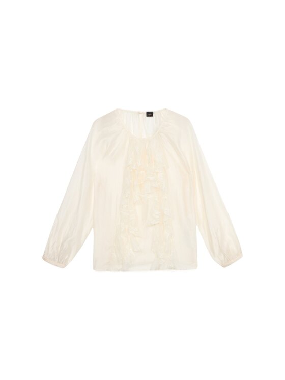 Oltre Oltre Blusa 2498J000741N021 Bianco Regular Fit