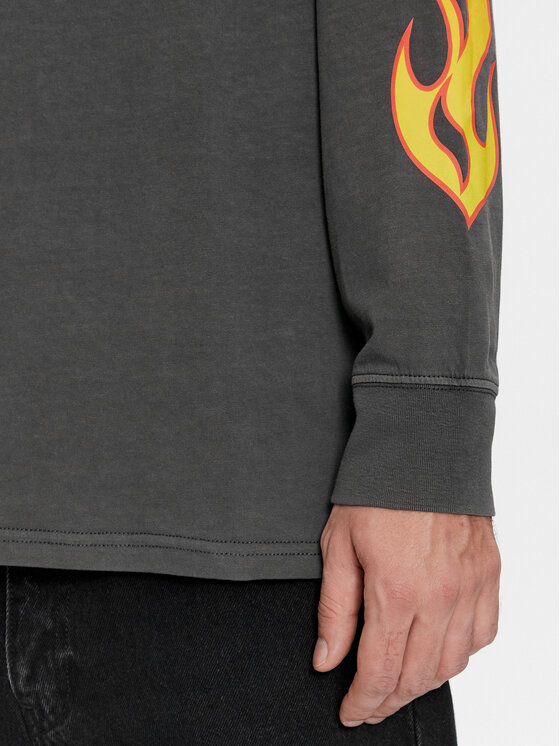 Tommy Jeans Tommy Jeans Longsleeve Burning Badge DM0DM17741 Сірий Relaxed Fit