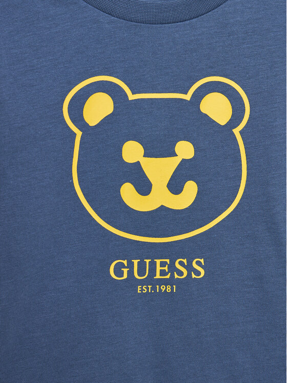 Guess Guess Μπλουζάκι I4YI01K 8HM4 Μπλε Regular Fit