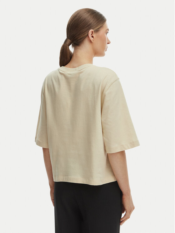 Tommy Hilfiger Tommy Hilfiger T-Shirt WW0WW47811 Béžová Relaxed Fit