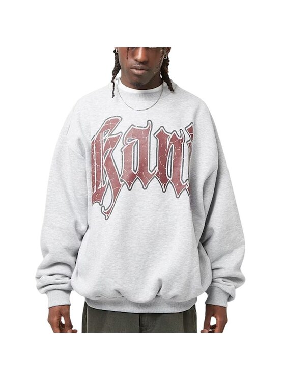 Karl Kani Karl Kani Bluza Inside Out Crew Szary Regular Fit
