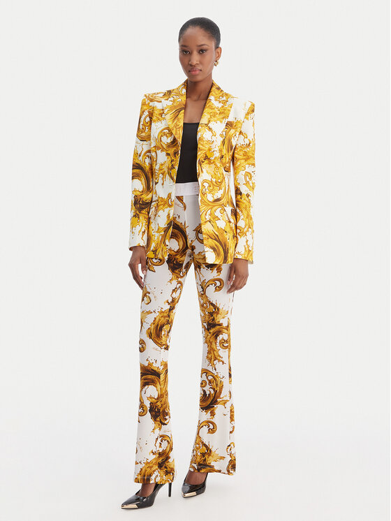 Versace Jeans Couture Versace Jeans Couture Legingi 80HAC107 JS533 Balts Flare Fit