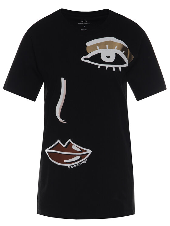 Armani Exchange Armani Exchange T-shirt 6GYTES YJX5Z 1200 Noir Regular Fit