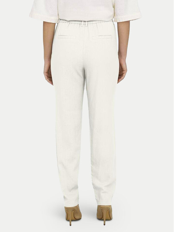 ONLY ONLY Παντελόνι υφασμάτινο Caro Poptrash 15278710 Λευκό Comfort Fit