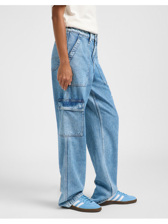 Lee Lee Jeansy CARGO Niebieski Cargo Fit