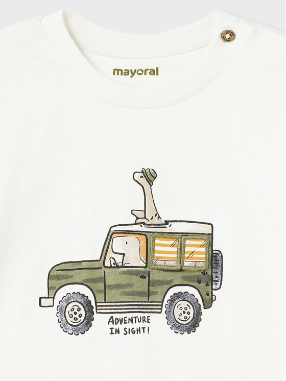 Mayoral Mayoral T-krekls 1029 Balts Regular Fit