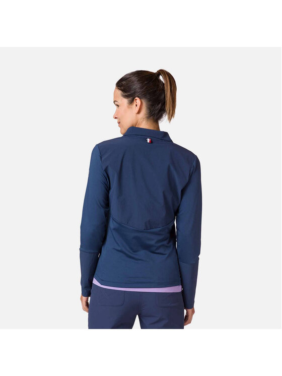 Rossignol Rossignol Bluza W Skpr 1/2 Zip Sweat Granatowy Regular Fit