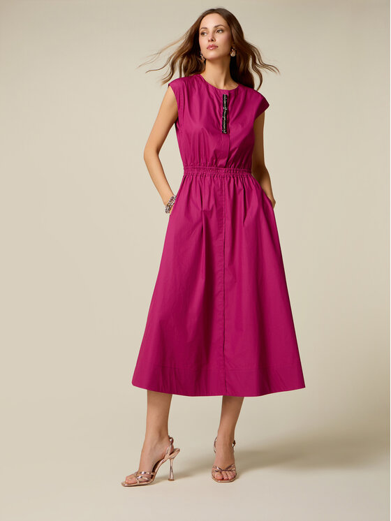 Oltre Oltre Vestito da giorno 7030J000855N019 Rosa A-Line Fit