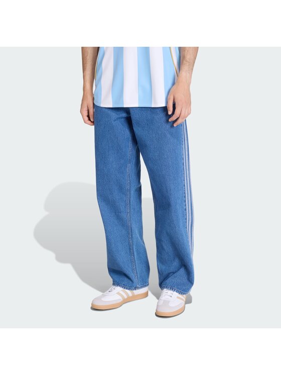 adidas adidas Spodnie materiałowe 159753 Błękitny Regular Fit