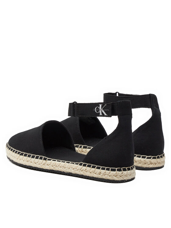 Calvin Klein Jeans Calvin Klein Jeans Espadryle Ankle Espadrille Btw YW0YW01027 Czarny