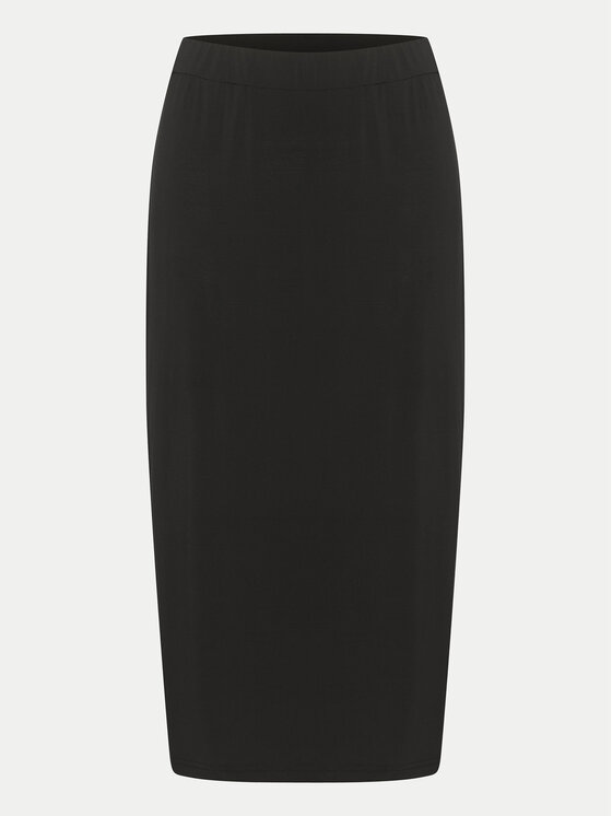 Kaffe Kaffe Midi suknja Malli 10506346 Crna Regular Fit