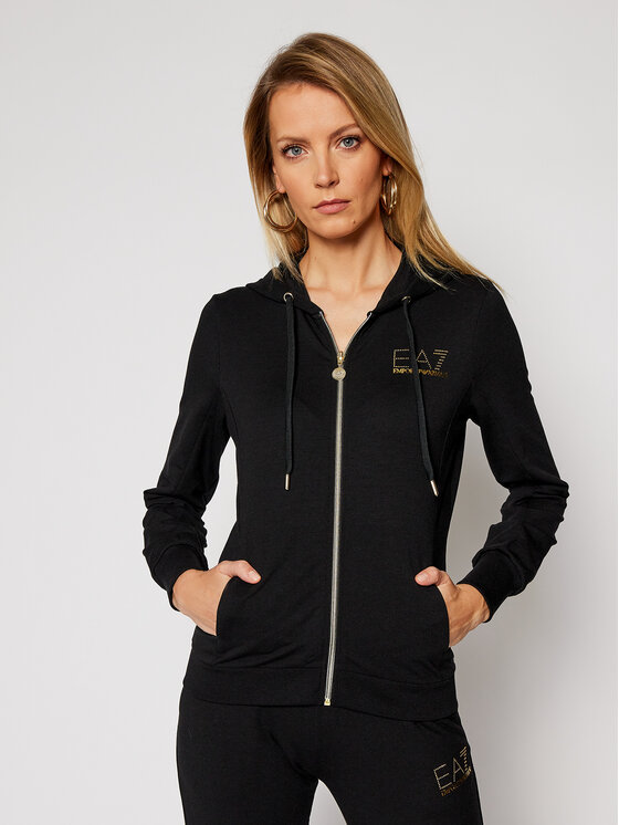 EA7 Emporio Armani EA7 Emporio Armani Trenerka 8NTV51 TJ9RZ 1200 Crna Regular Fit