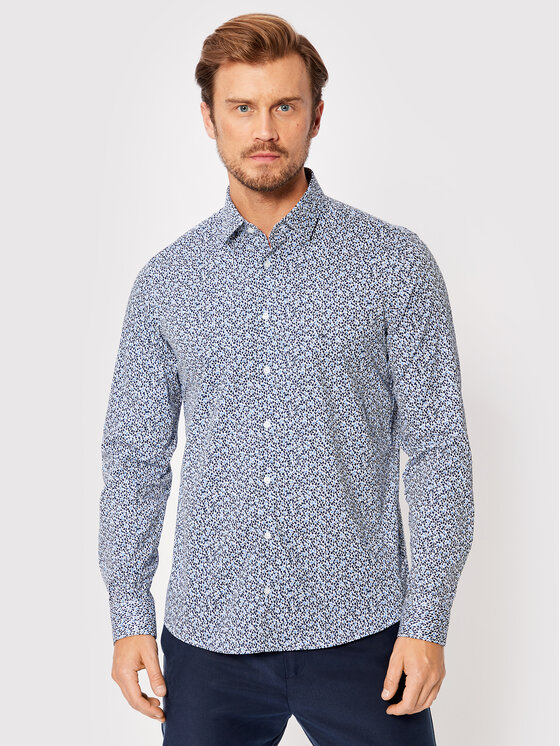 Calvin Klein Calvin Klein Särk Seasonal print K10K109172 Sinine Slim Fit