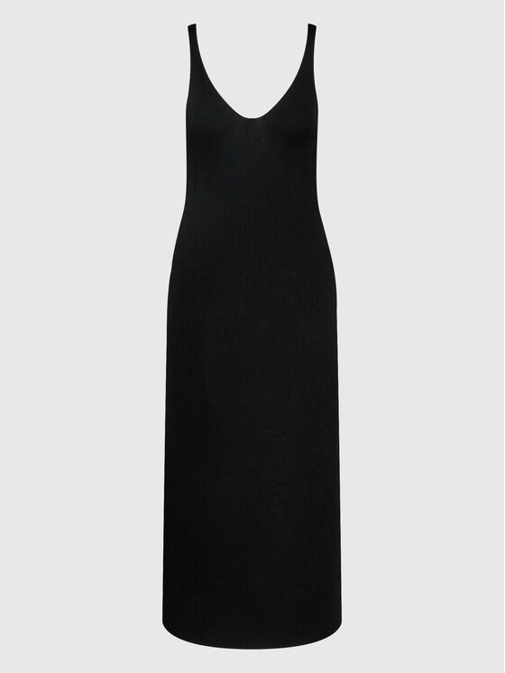Remain Remain Úpletové šaty Gunilla Knit RM892 Černá Slim Fit
