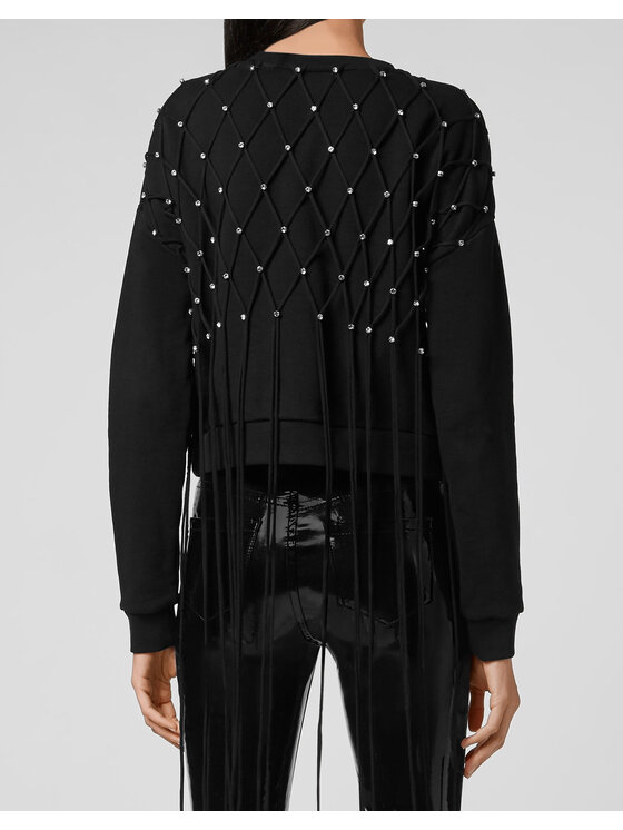 PHILIPP PLEIN PHILIPP PLEIN Bluza 30225 Czarny Regular Fit