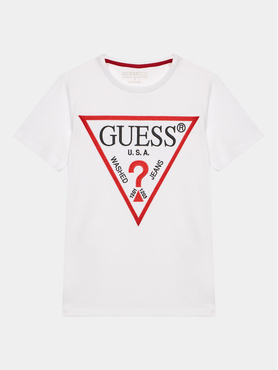 Guess T-krekls L3BI41 K8HM4 Balts Regular Fit