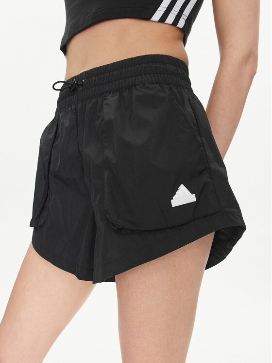 adidas adidas Pantaloncini sportivi City Escape IQ4822 Nero Loose Fit