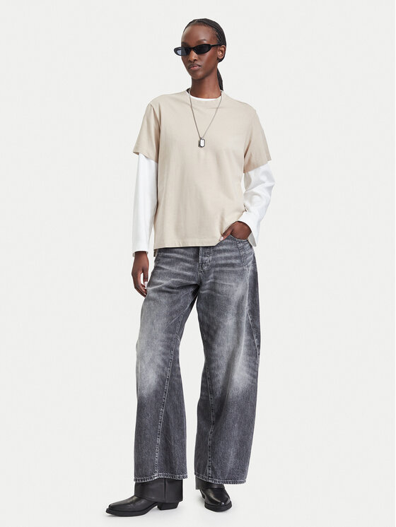 G-STAR G-STAR T-Shirt Unit D29896-B771 Μπεζ Regular Fit