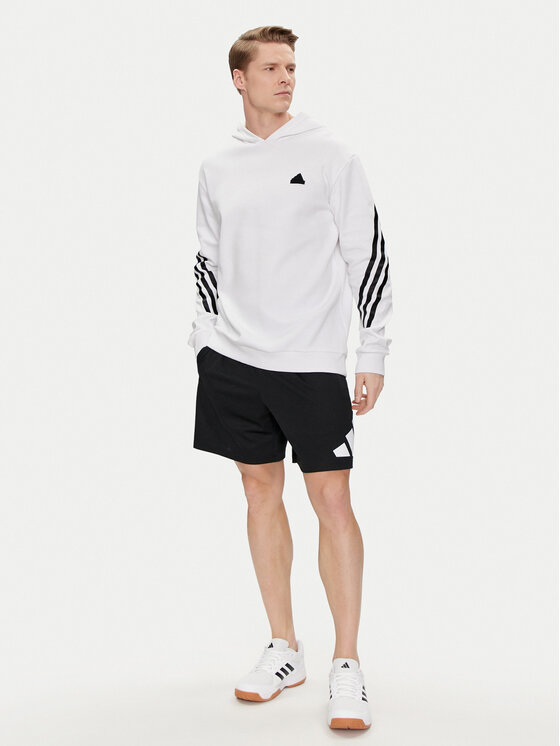 adidas adidas Pluus Future Icons 3-Stripes Hoodie IC6720 Valge Regular Fit