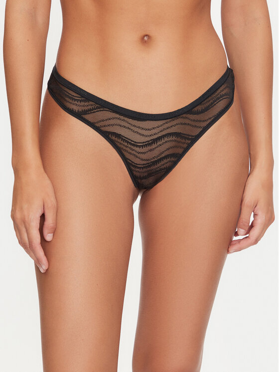 Calvin Klein Underwear Calvin Klein Underwear Komplet stringów Thong 3Pk 000QD5216E Kolorowy