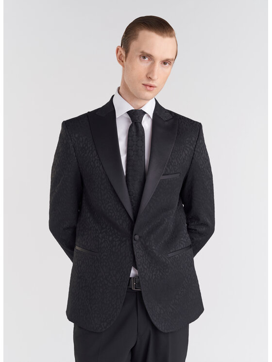 Pako Lorente Pako Lorente Marynarka P24SF-3S-004 Czarny Slim Fit