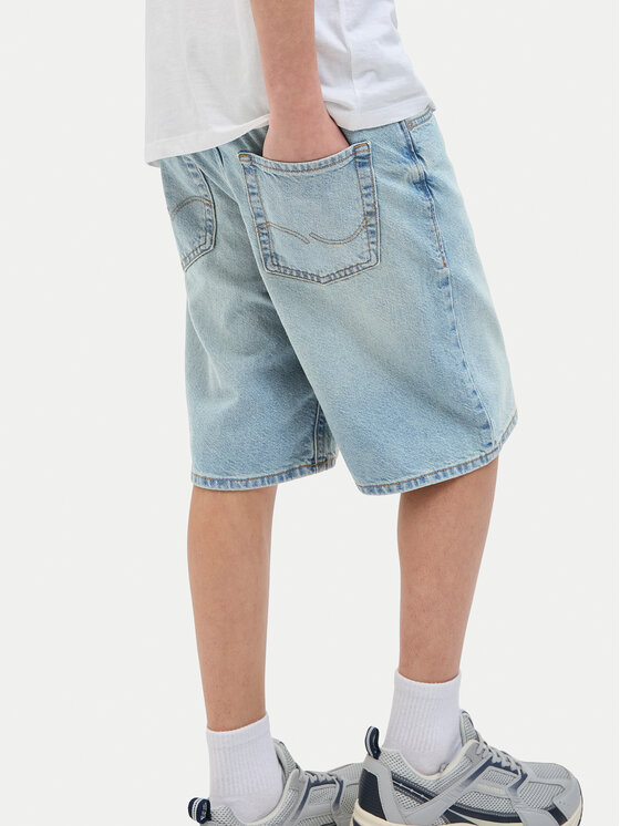 Jack&Jones Junior Jack&Jones Junior Jeans kratke hlače Alex 12274997 Modra Baggy Fit