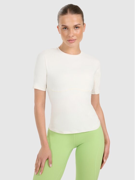 4F 4F Maglietta tecnica 4FWAW25TFTSF1518-12S Bianco Authentic Slim Fit