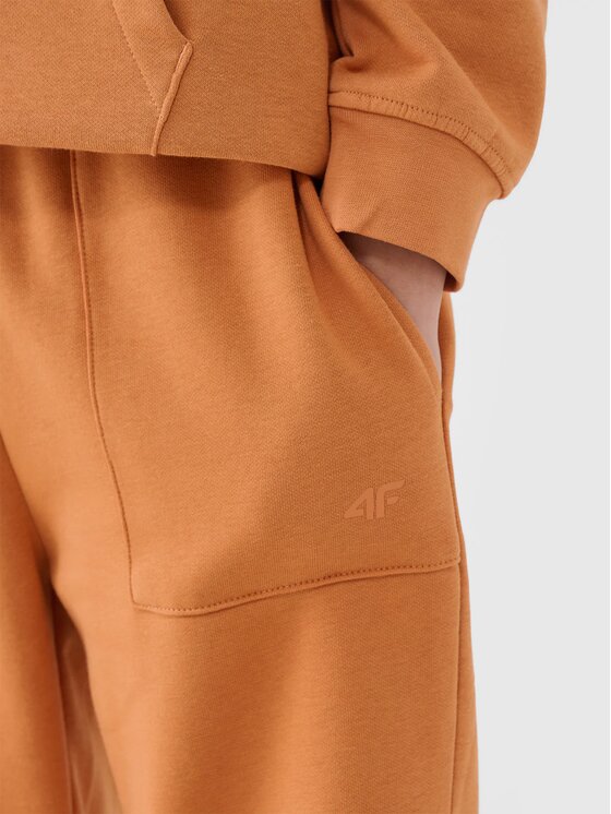 4F 4F Pantaloni da tuta 4FJRSS25TTROM1340-70S Arancione Regular Fit