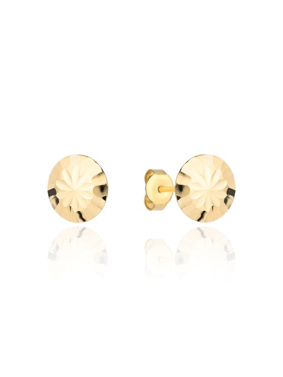 Fugart Fugart Kolczyki Kolczyki złote kółka diamentowane 5mm FUG7-17-K01094-2 Złoty
