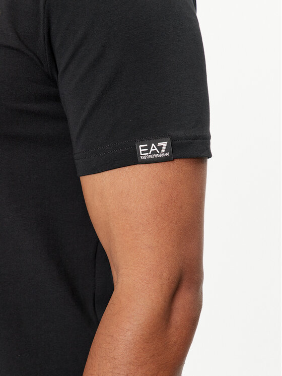 EA7 Emporio Armani EA7 Emporio Armani T-Shirt 3DPT37 PJMUZ 0208 Czarny Regular Fit
