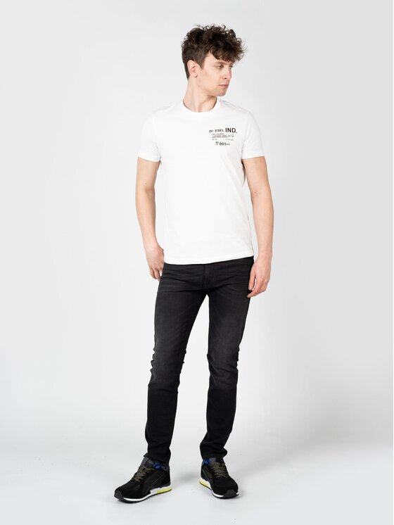 Diesel Diesel T-Shirt A00827-0HAYU-100 Λευκό Regular Fit