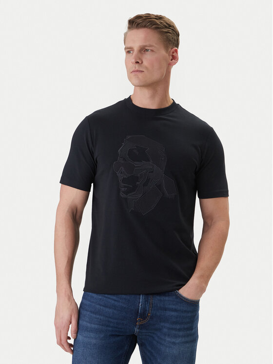 KARL LAGERFELD KARL LAGERFELD T-särk 755036 562221 Tumesinine Loose Fit