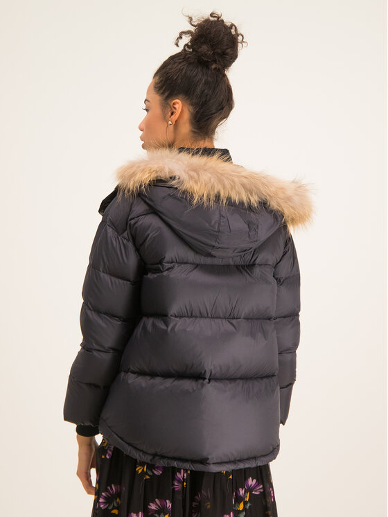 TWINSET TWINSET Kurtka puchowa Piumino 192TT2171 Czarny Regular Fit