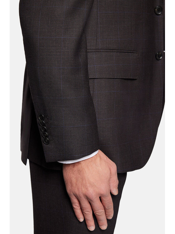 Lancerto Lancerto Garnitur Veracruz GA073124000017 Brązowy Slim Fit