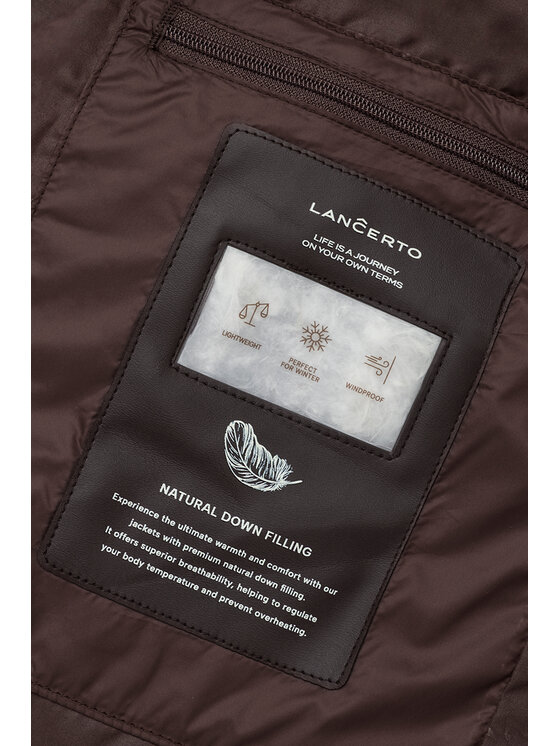 Lancerto Lancerto Kurtka puchowa Norly KU073226000021 Brązowy Regular Fit