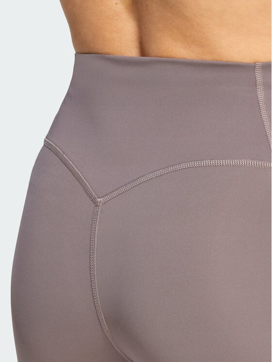 adidas adidas Legginsy Optime Workout 3-Stripes 7/8 Brązowy Fitted Fit