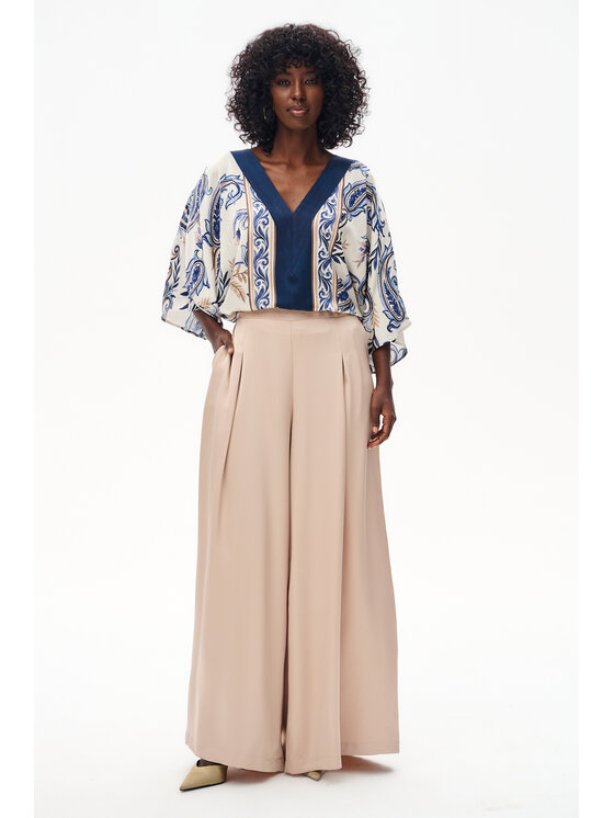 blue shadow blue shadow Bluzka Mistery Granatowy Regular Fit