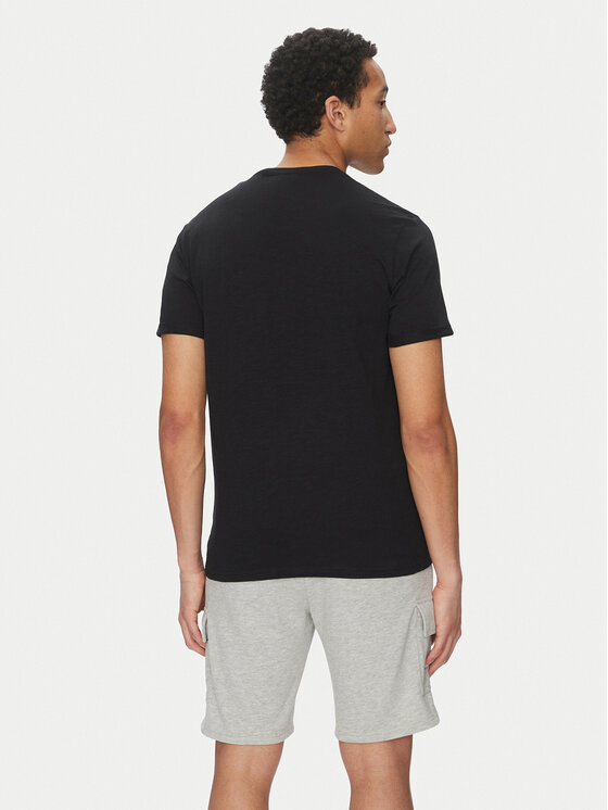 INDICODE INDICODE T-Shirt Inandorra 41-104 Czarny Regular Fit