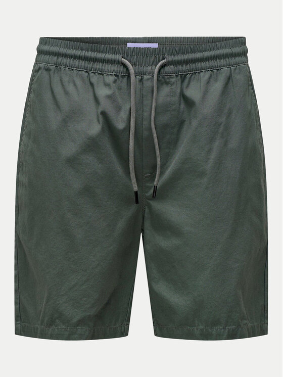 Only & Sons Only & Sons Szorty materiałowe Tel 22027949 Szary Regular Fit