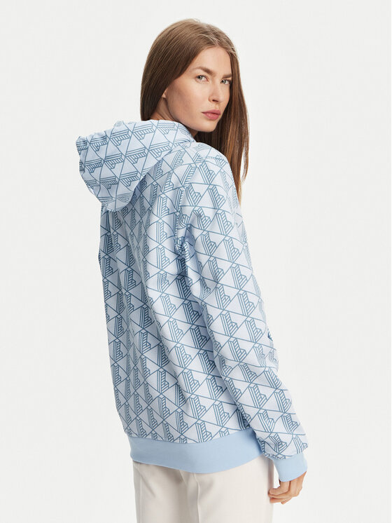 Lacoste Lacoste Majica dugih rukava SH2855 Svijetloplava Classic Fit