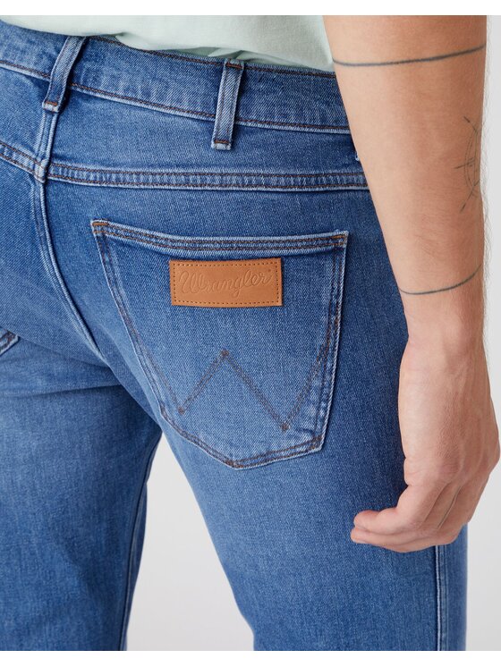 Wrangler Wrangler Jeansy LARSTON Niebieski Slim Fit