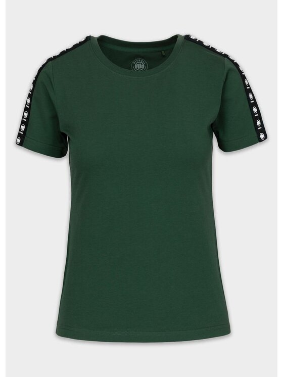 PITBULL PITBULL T-Shirt TAPE NUGGET Zielony Regular Fit