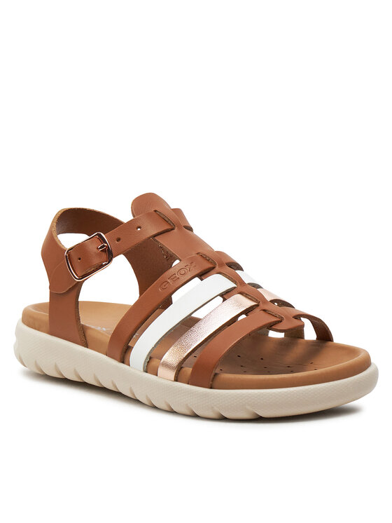 Geox Geox Сандали J Sandal Soleima Gir J35GSB 043CF C6A7F S Кафяв