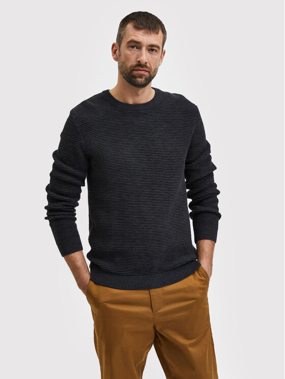 Férfi Sweater Selected Homme, Méret: M, Szürke, Vince 16059390