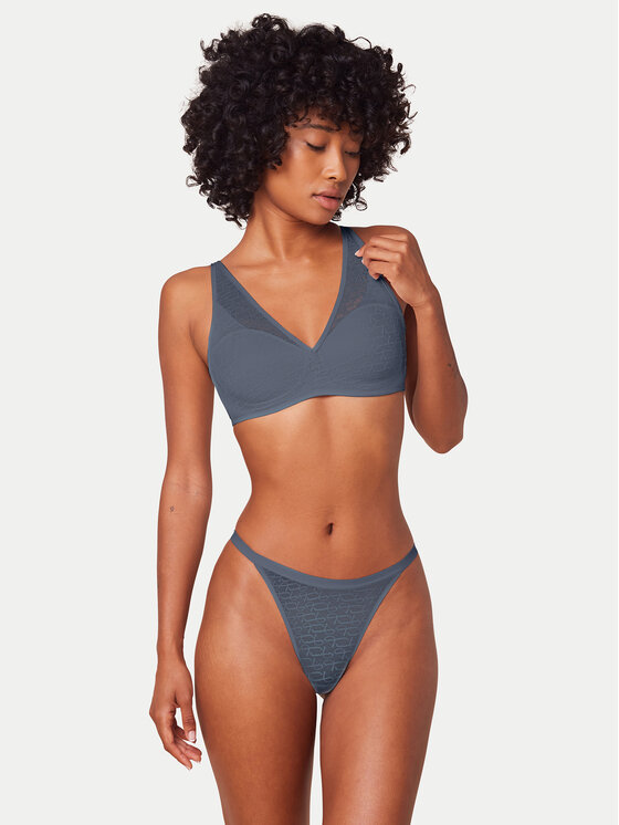 Triumph Triumph Biustonosz bezfiszbinowy Triumph Signature Sheer 10215909 Niebieski