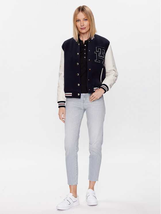 Tommy Hilfiger Tommy Hilfiger Тениска с яка и копчета Pique WW0WW37820 Черен Regular Fit