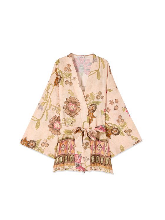 Oltre Oltre Giacca di transizione R000E000124N0R2 Crema Baggy Fit